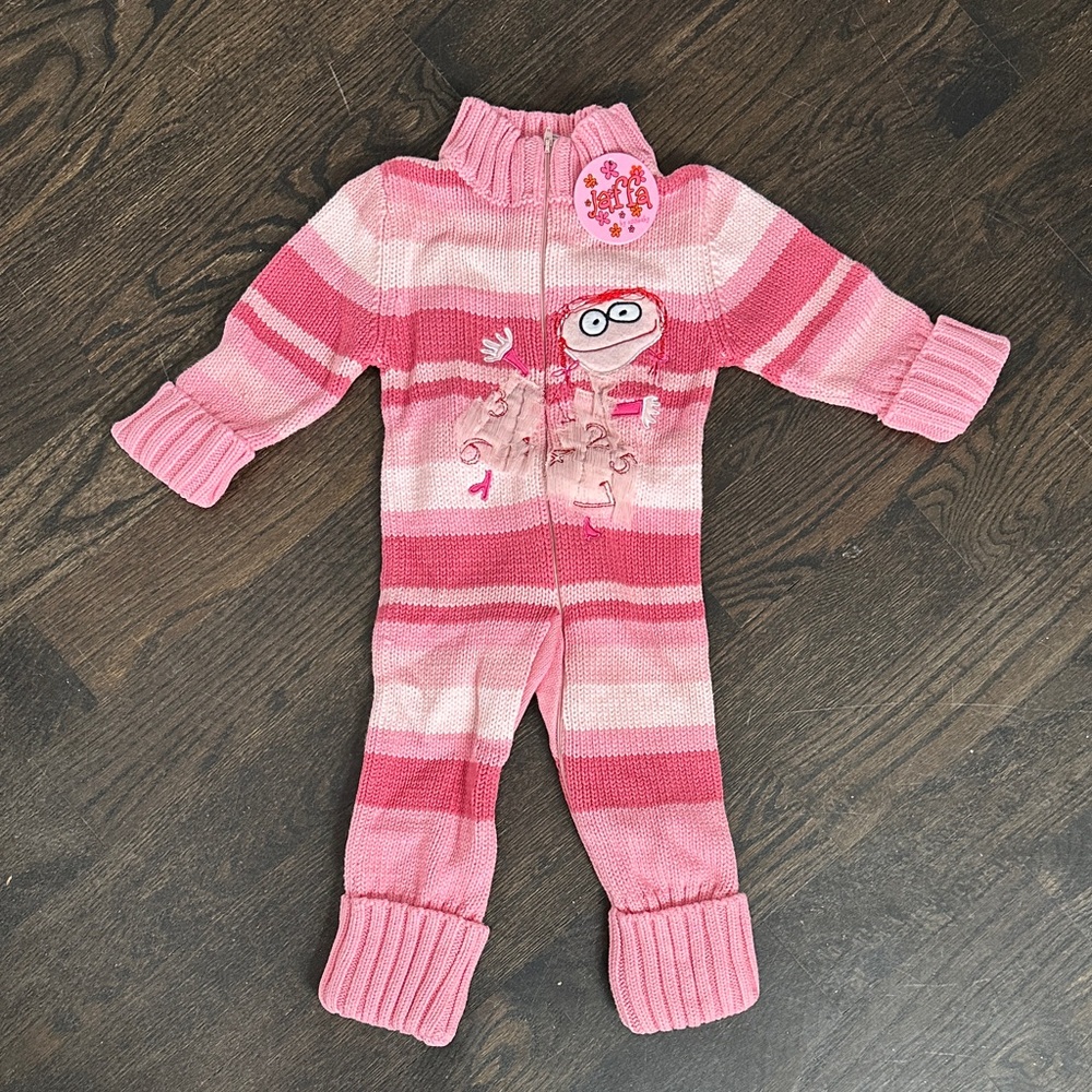 Jaffa by Oinkbaby Pink Striped Kids One Piece